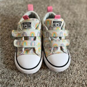 Toddler Girl Rainbow Converse Size 9